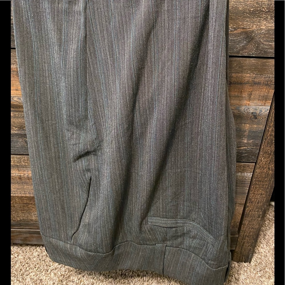 New, never worn Pinstripe Wide Leg Cuff Slacks